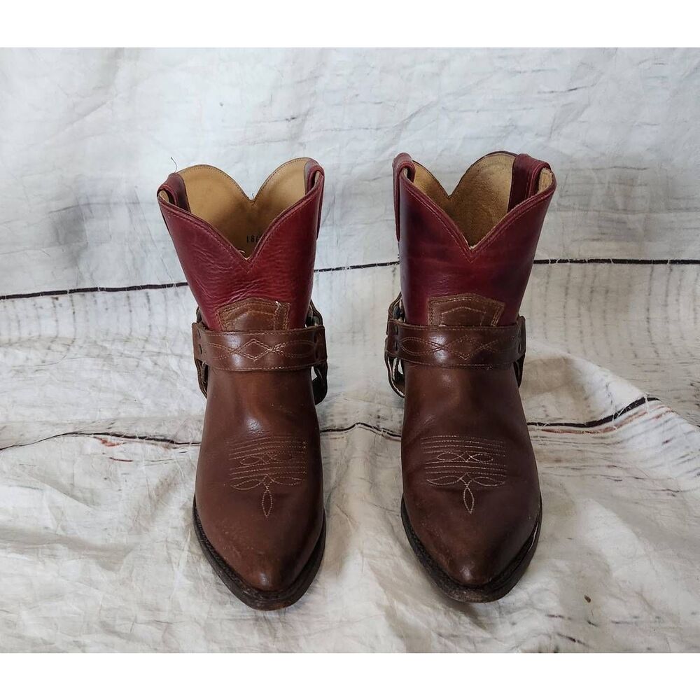 Frye Brown and Oxblood Women's Ankle Boots